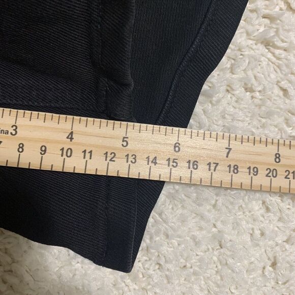 Vervet Black High Rise Jean‎ Shorts Womens Size Small Double Cuff Stretch - Picture 10 of 10